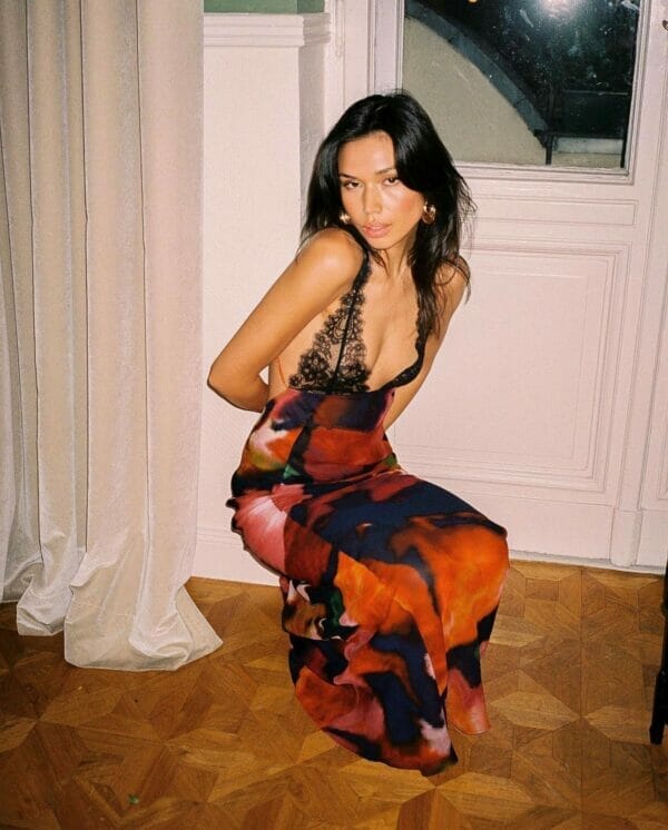 PAOLA FLORAL SLIP DRESS