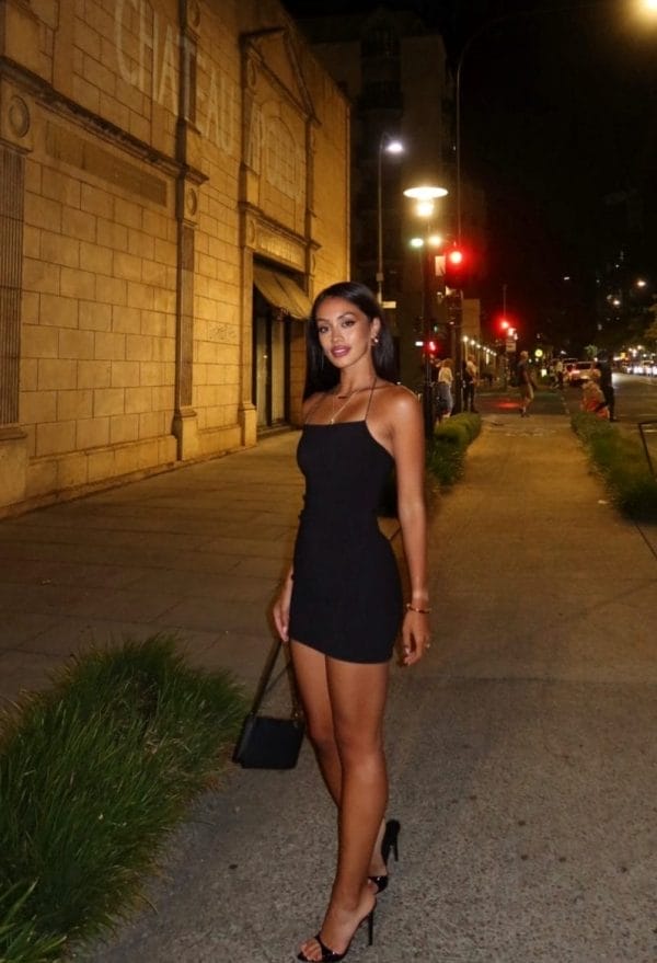 ELVIE HALTER MINI DRESS